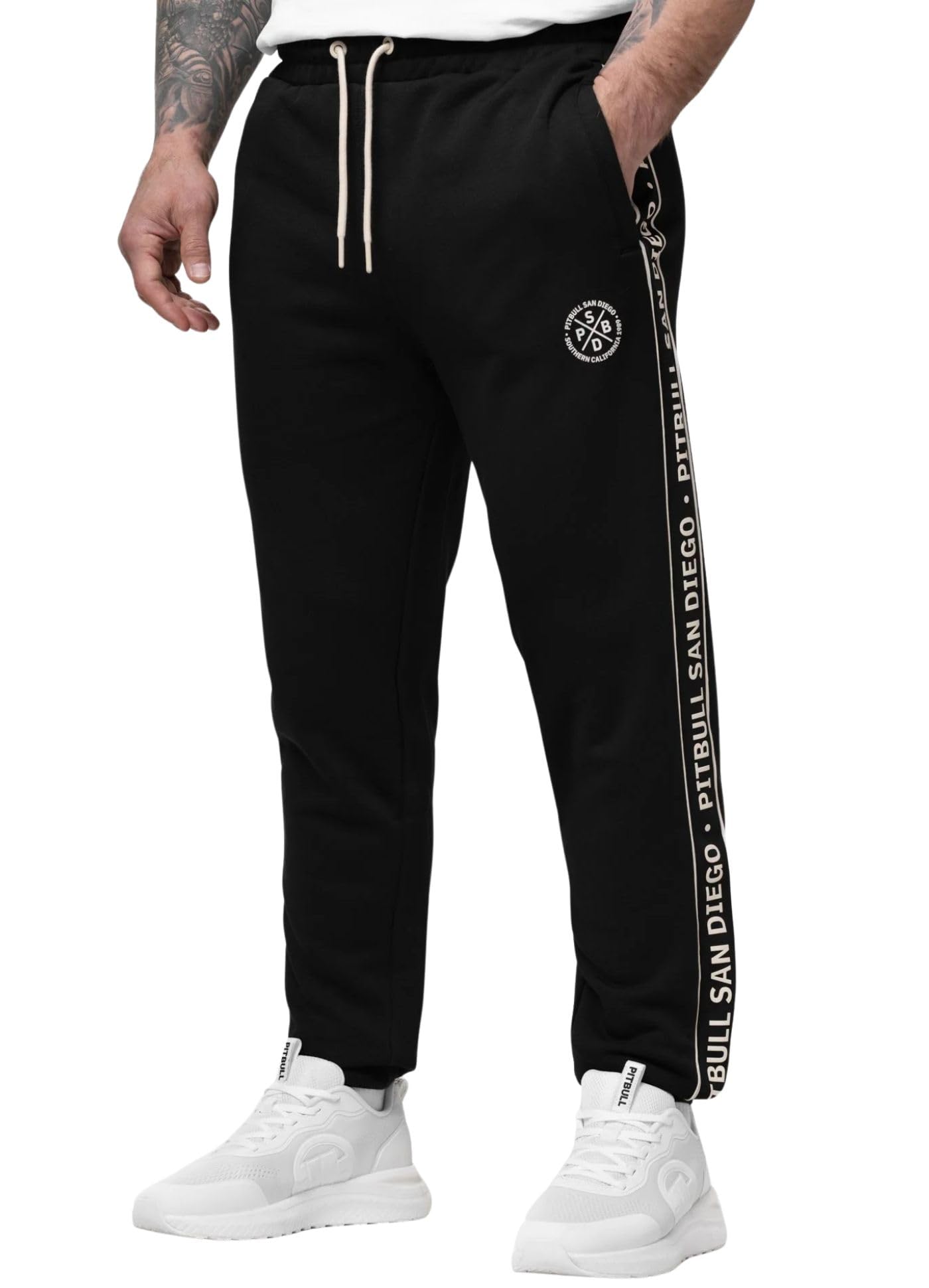 Pitbull Nexus pantaloni tuta uomo in cotone pesante