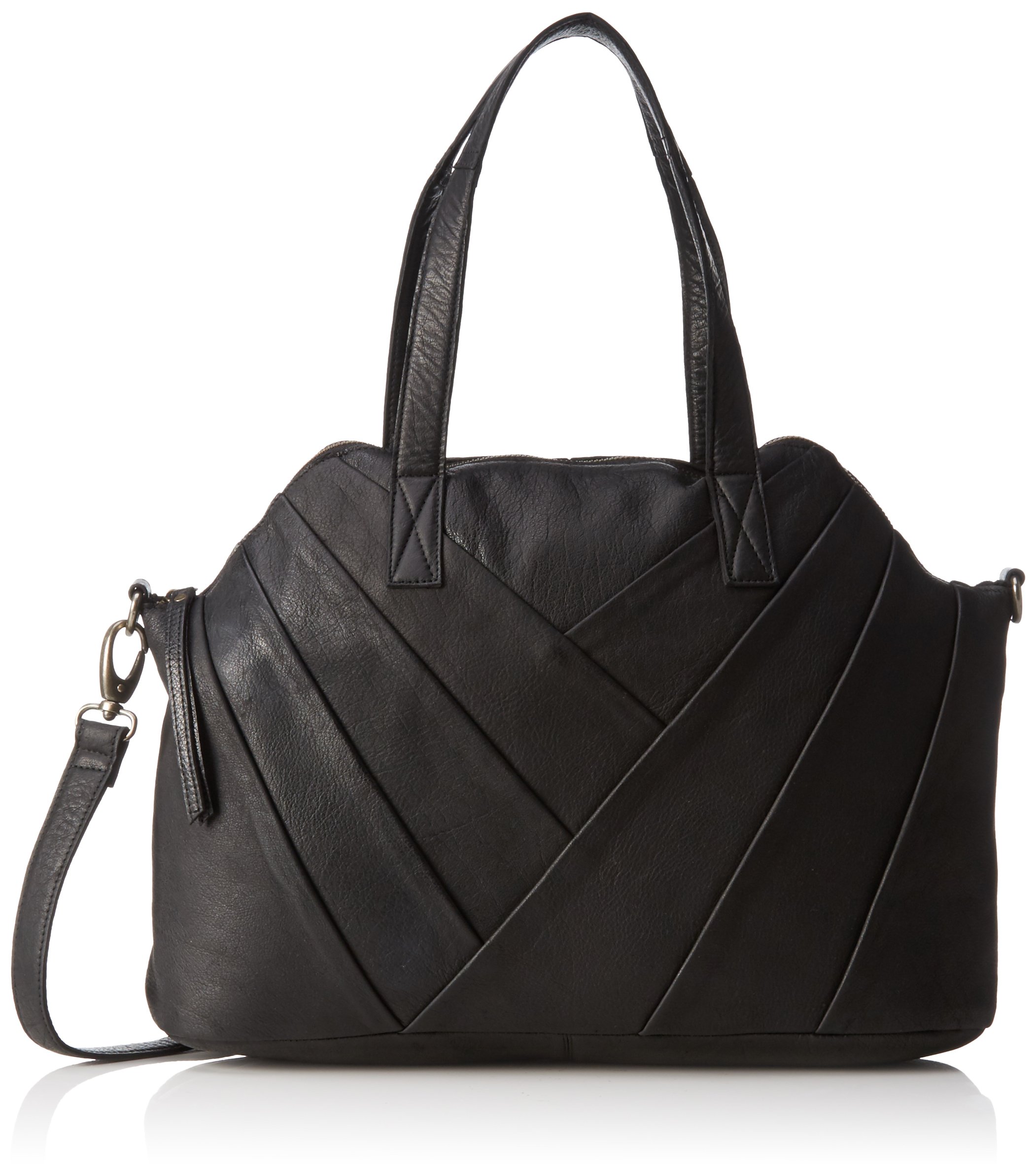 Pieces Pcpigga 17076430 borsa a mano pelle nera 39x29x14