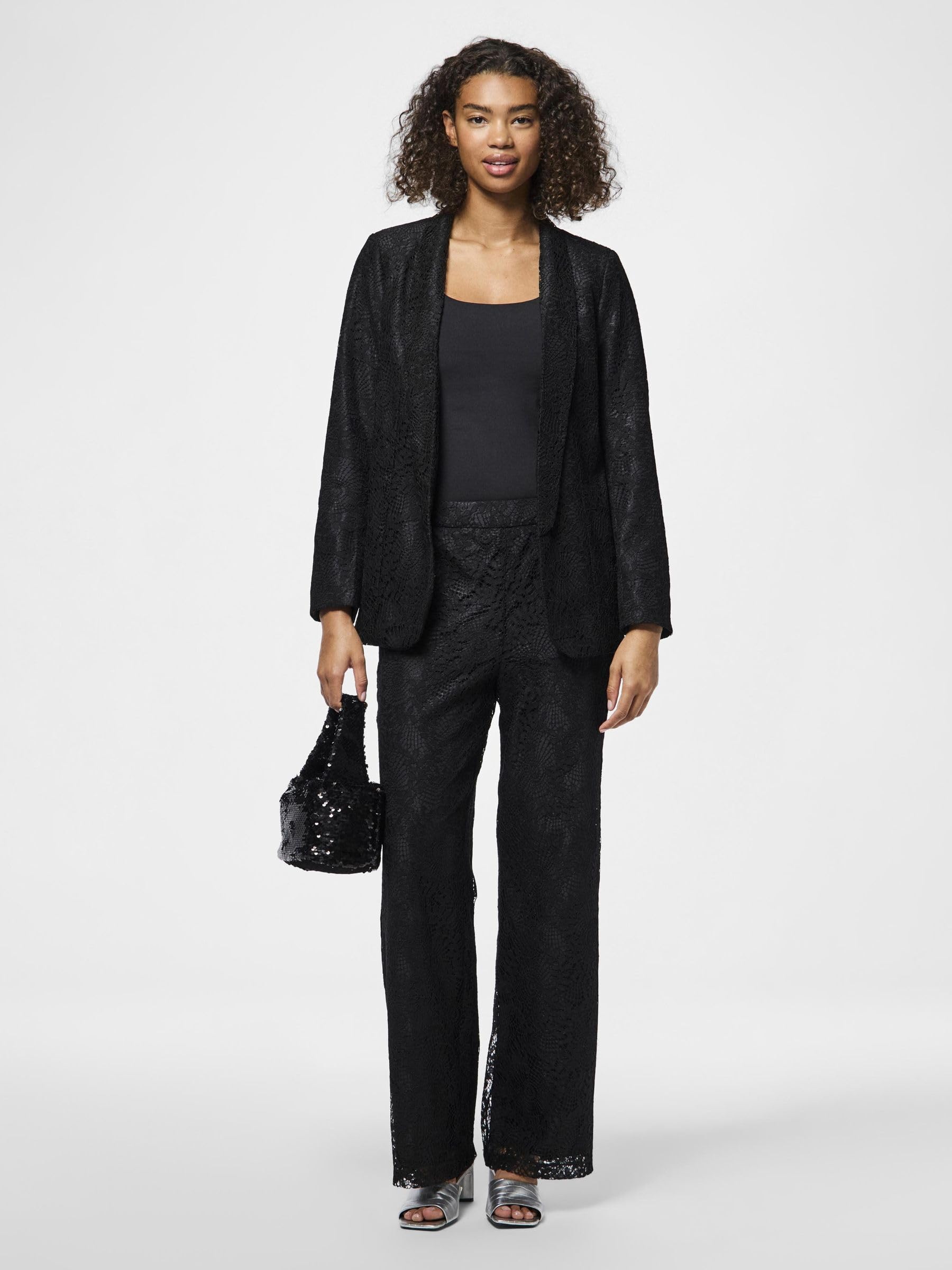 Pieces Pcbosulla Lace blazer donna pizzo uso quotidiano