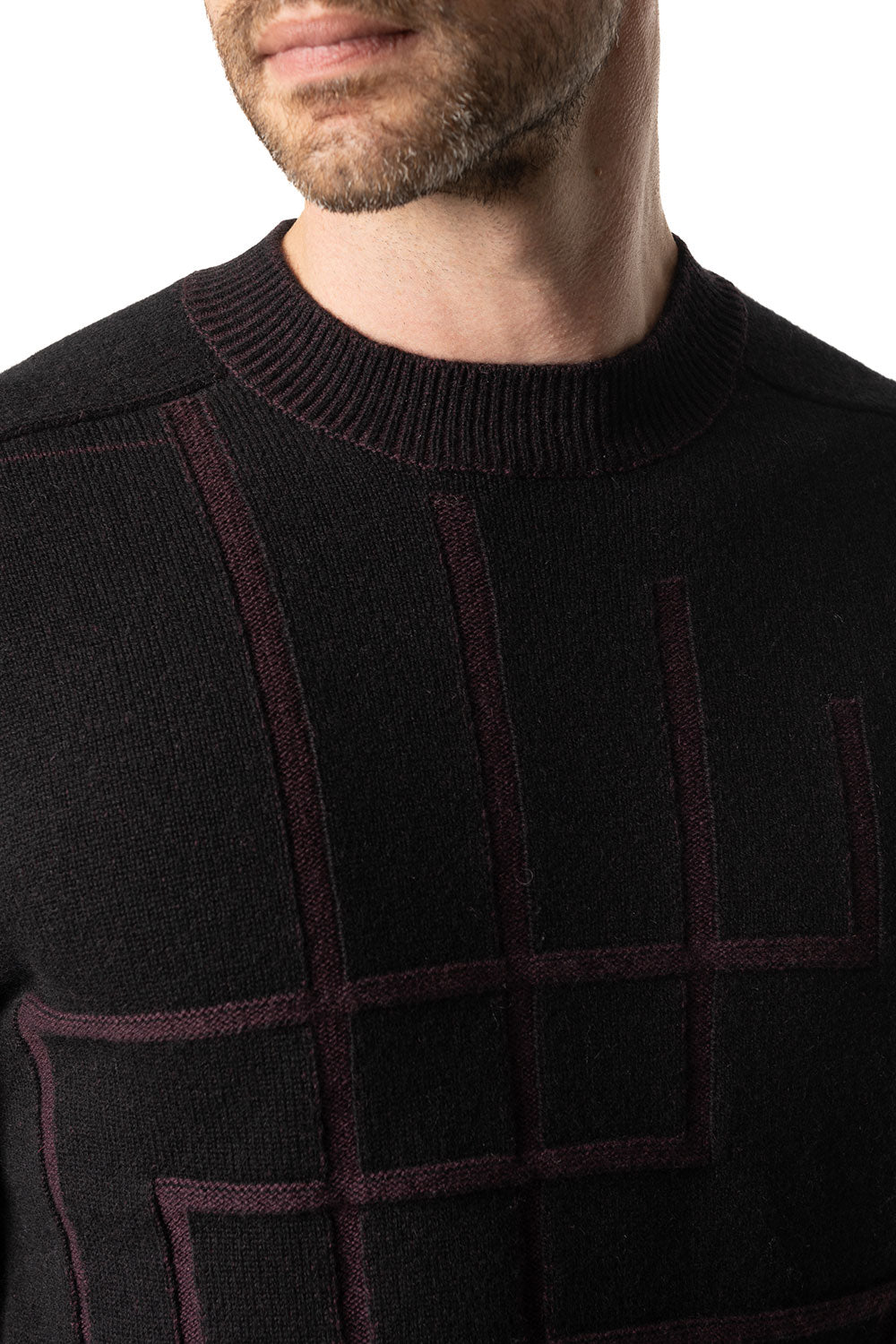 Vittoria Paci Girocollo Cashmere Grigio Scuro Uomo