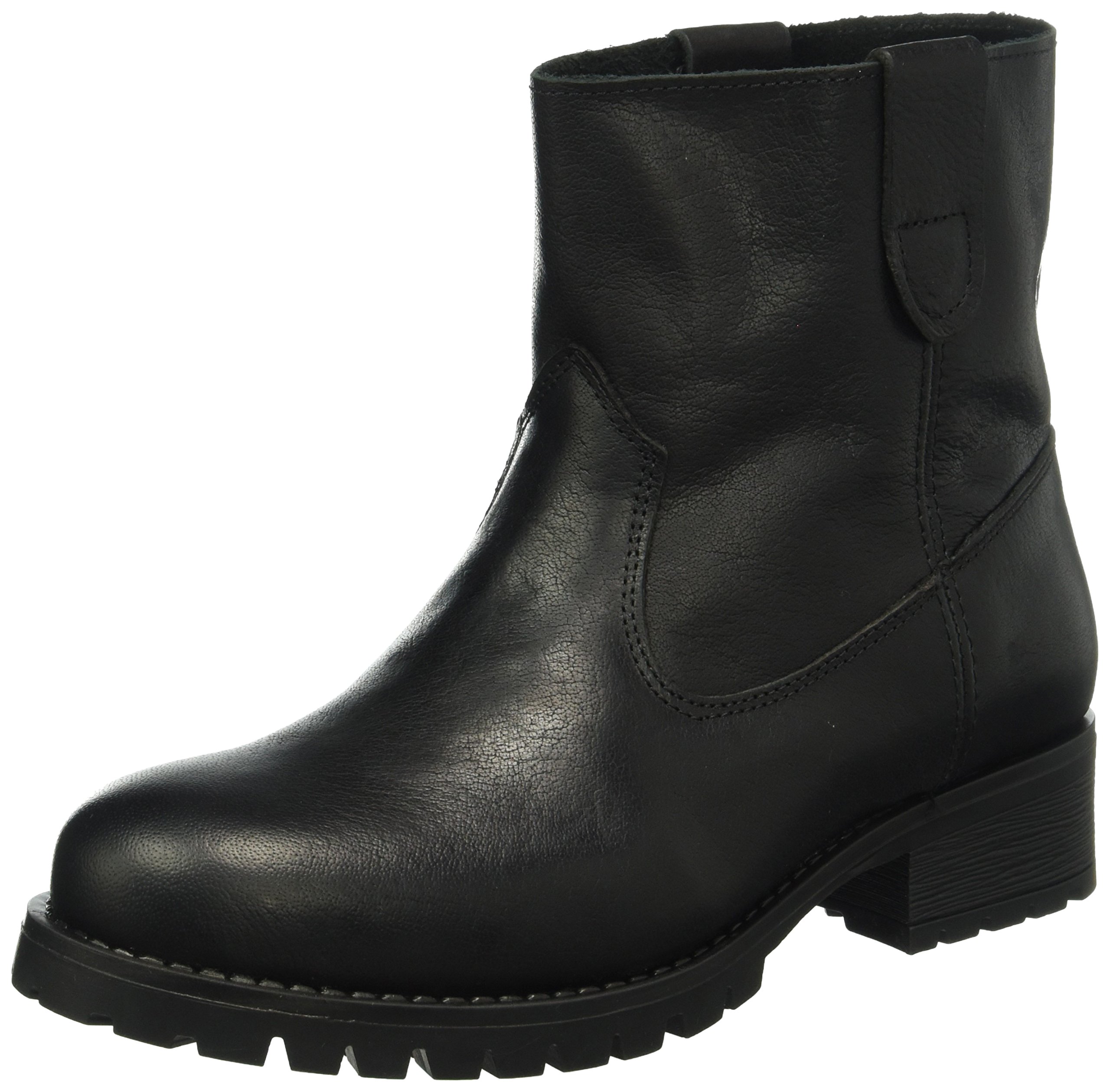Pieces Psvaha New Boot stivali donna neri in pelle