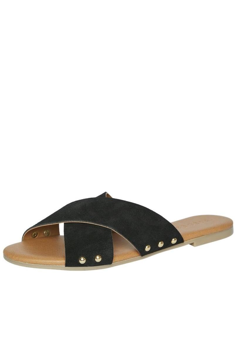 Pieces Pcvuma Suede sandali donna neri