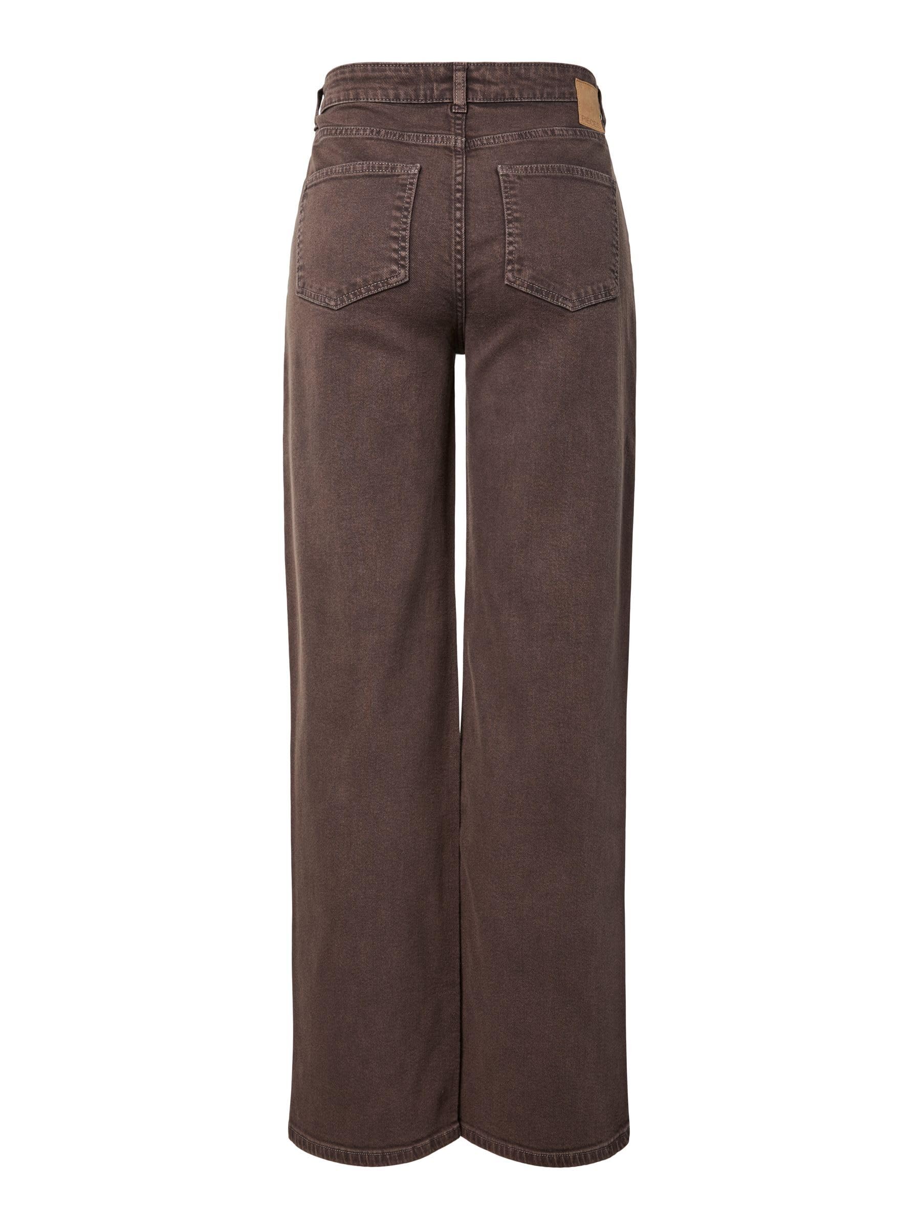 Pieces Pcsilke MW Wide jeans donna 26W/30L hot fudge