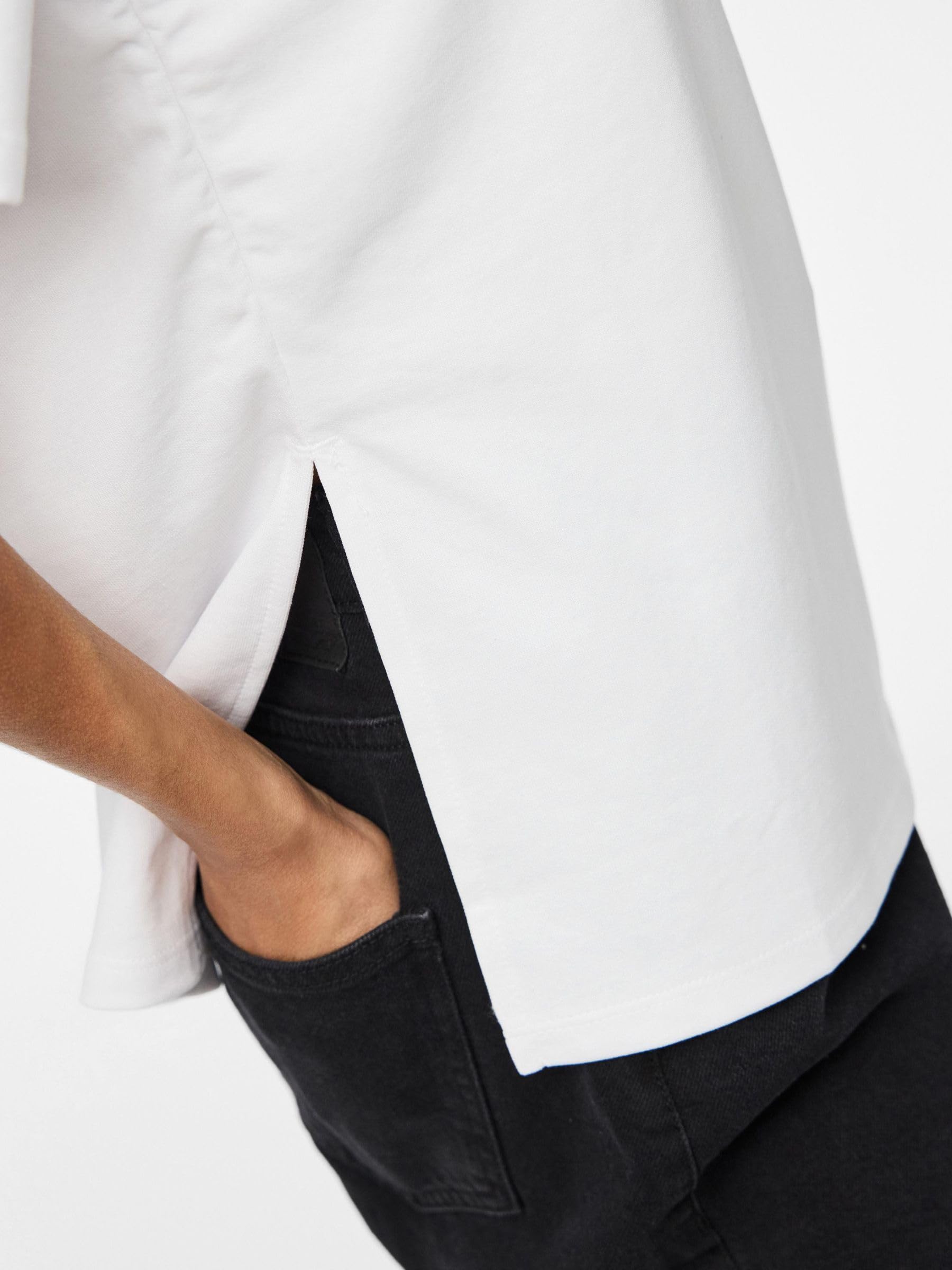 Pieces Pcskylar t-shirt donna taglia XL con spacco