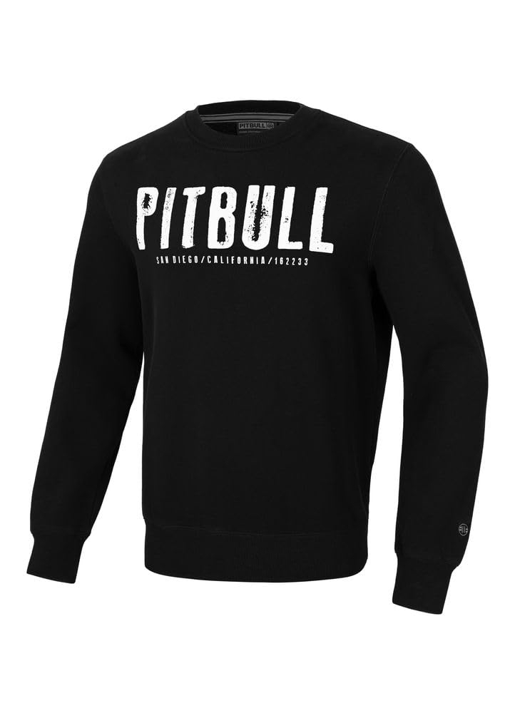Pitbull Street King felpa girocollo uomo stampata cotone