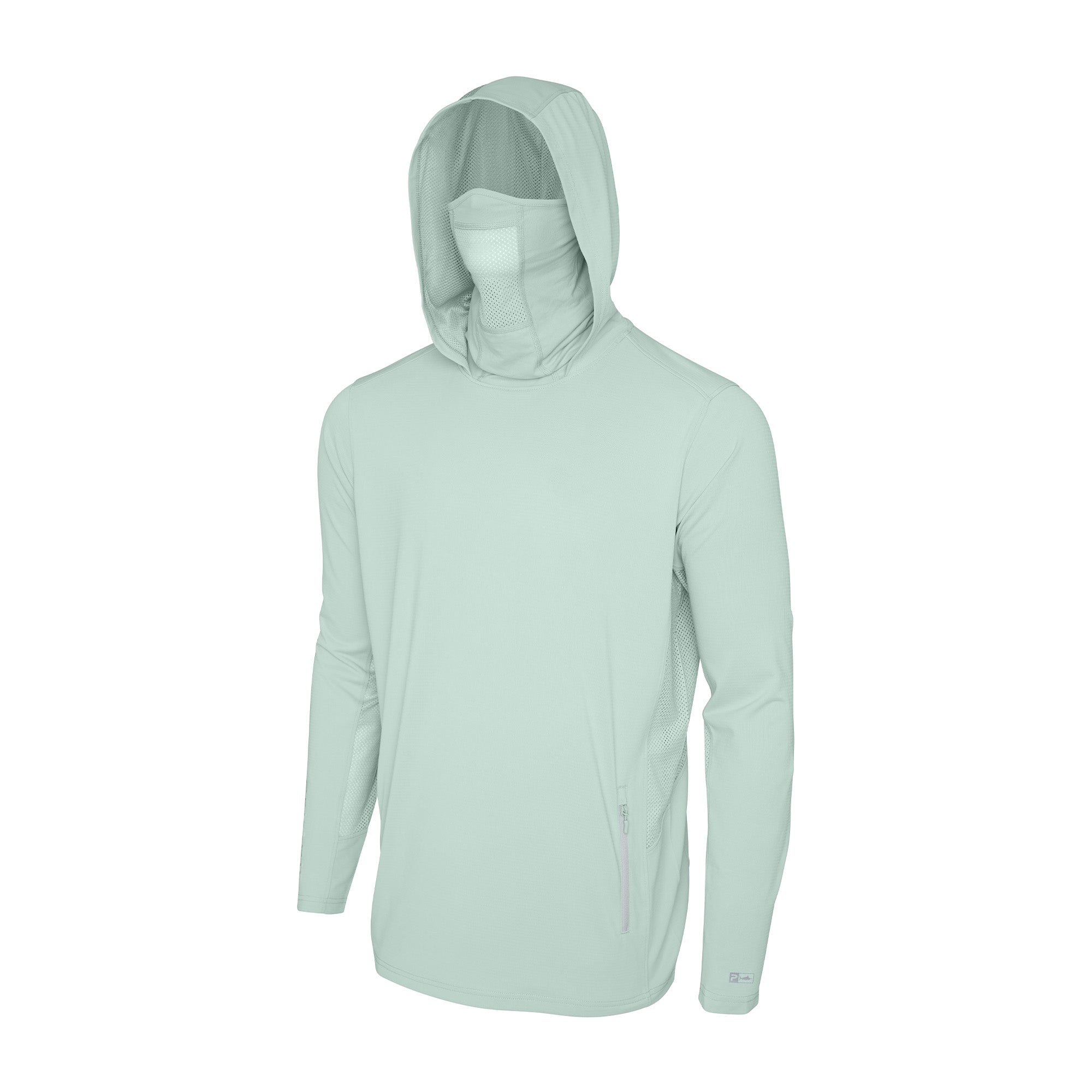 PELAGIC Exo-Tech felpa con cappuccio salvia UPF 50+