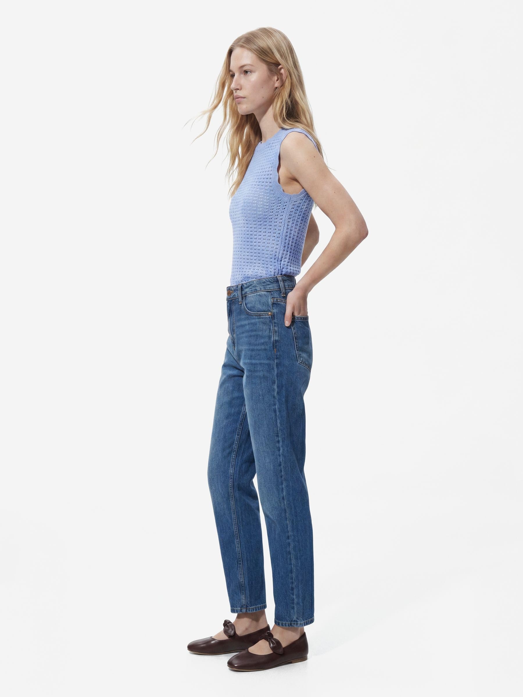 Pieces Pcgrace HW Mom Ank Jeans Noos jeans mom donna