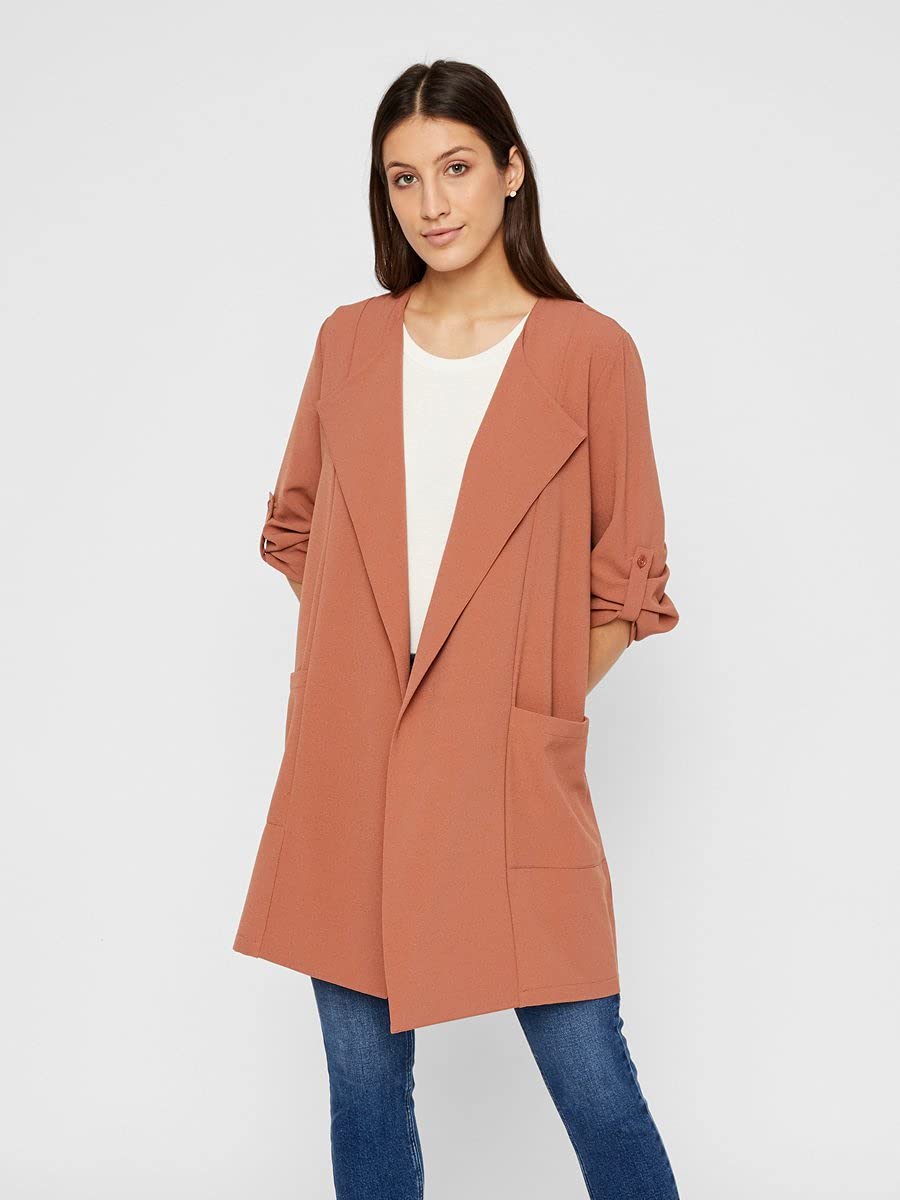 Pieces Pckornelia Coatigan giacca donna marrone XS