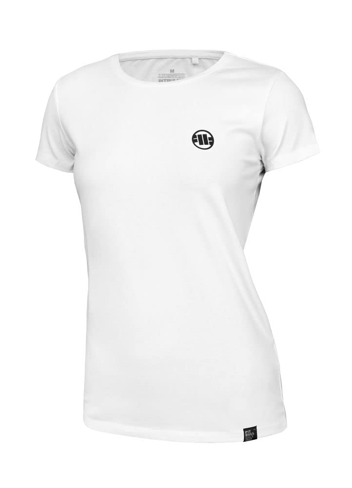 Pit Bull West Coast Small Logo t-shirt donna nera cotone