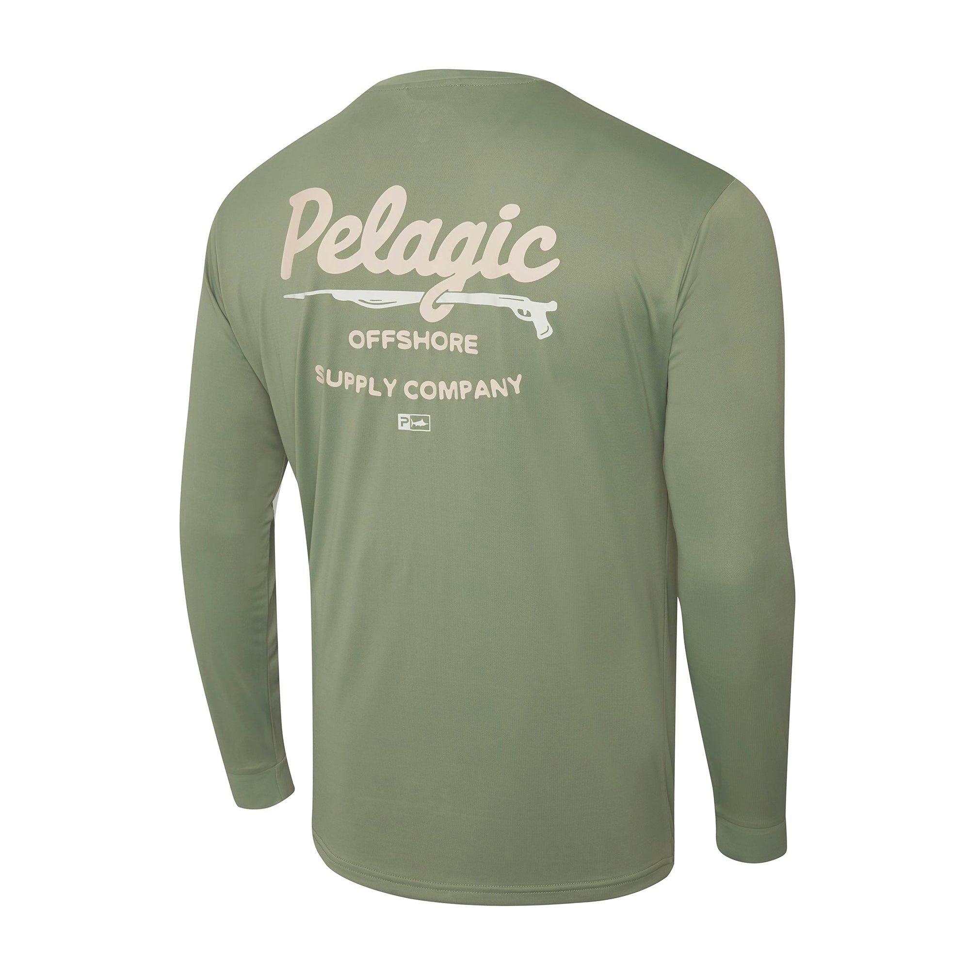 Pelagic Aquatek Gunner maglia manica lunga mangrove UPF 50+