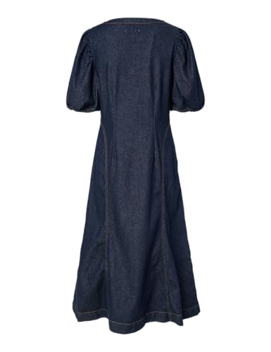 Pieces Pcpam 2/4 Abito Midi Denim Donna XS