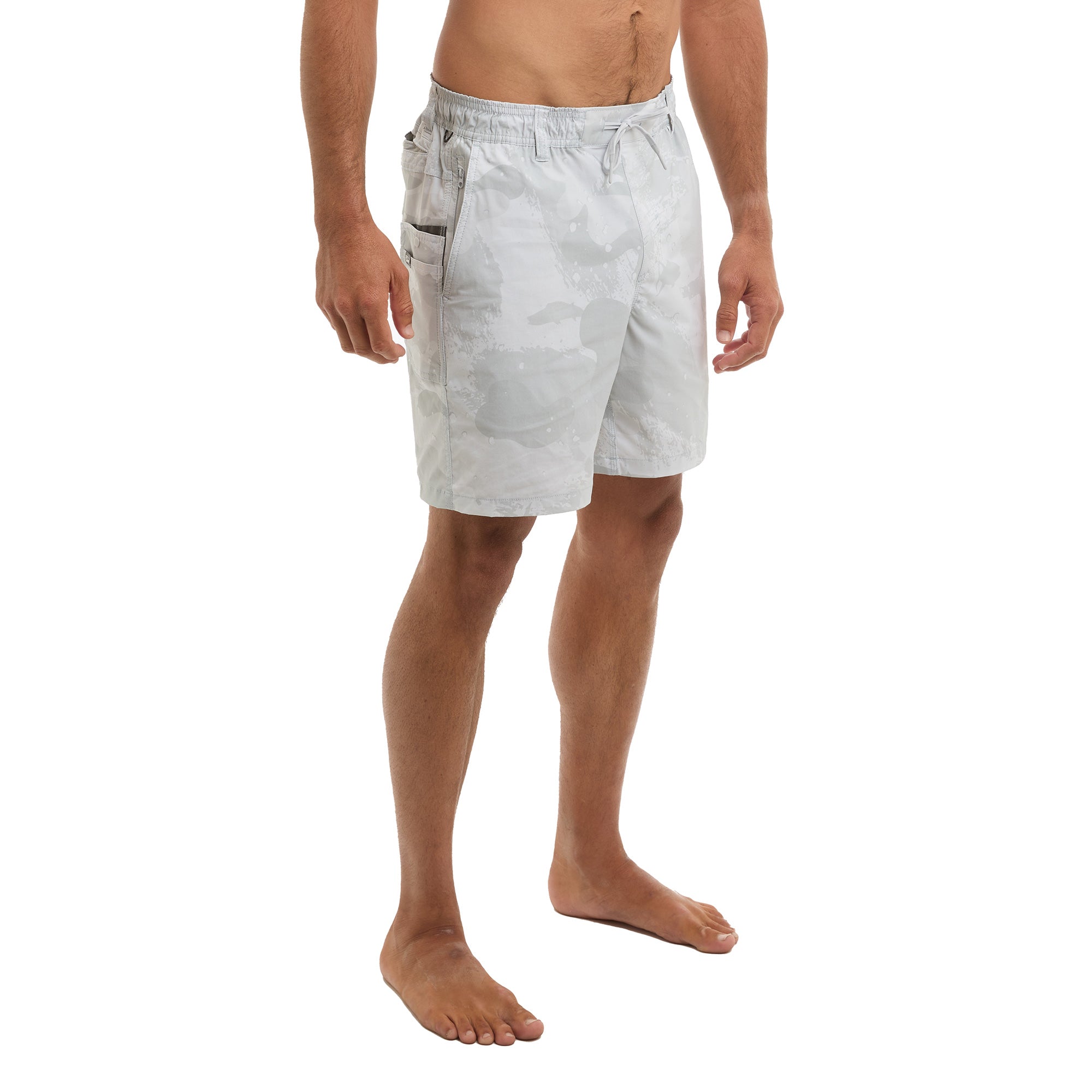 Pelagic Palomar pantaloncini pesca grigio chiaro elasticizzati