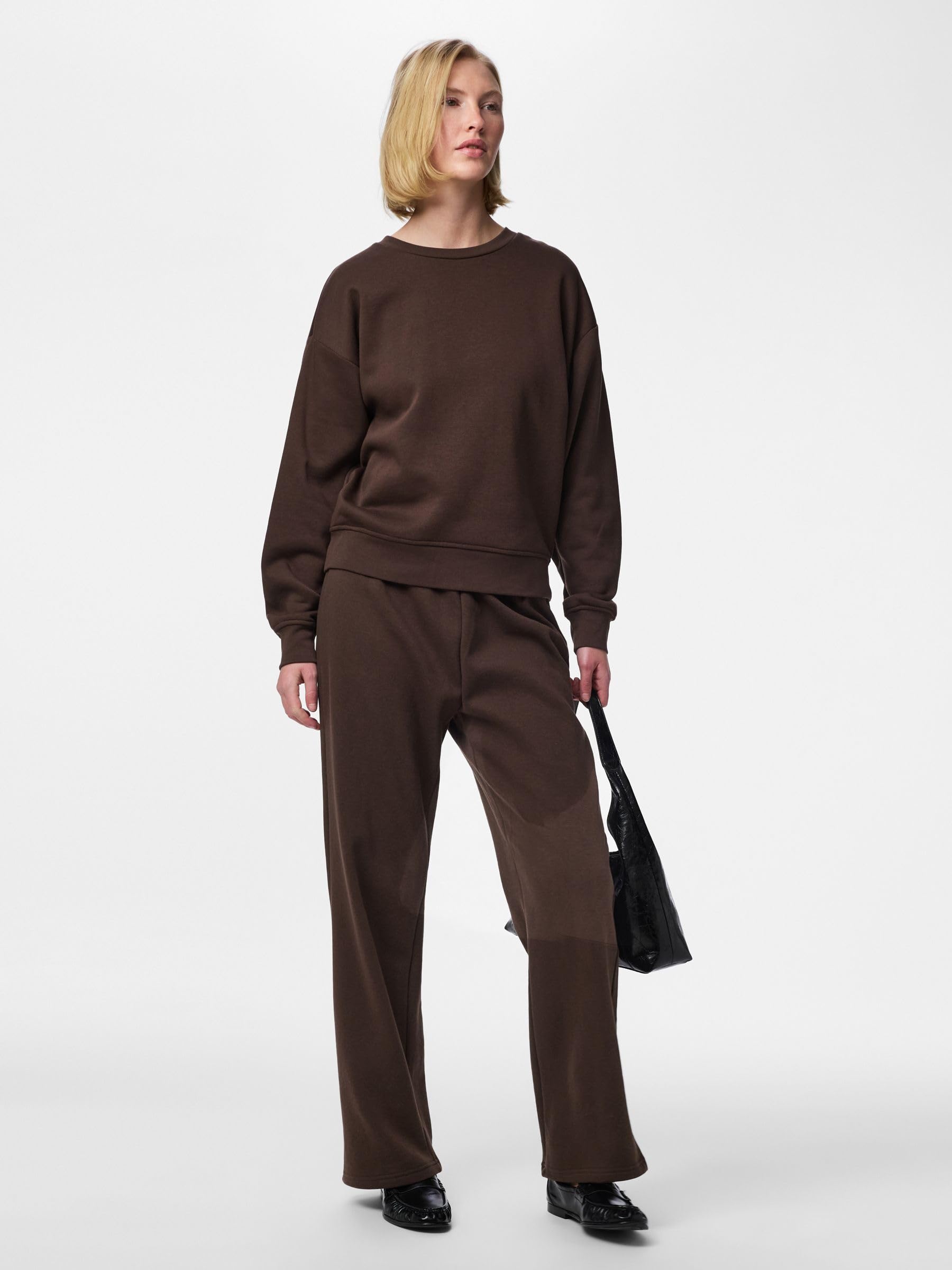 Pieces Pcchilli pantaloni tuta donna larghi XL marrone