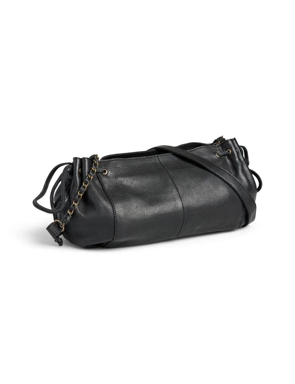 Pieces Pcpihanna borsa tracolla pelle nera da donna