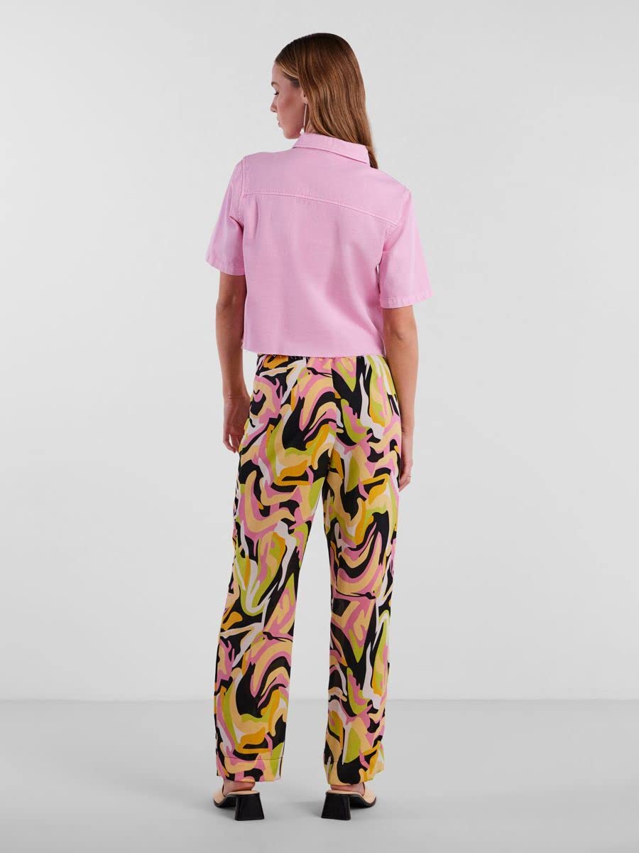 PIECES Pcblume SS Shirt BC camicia donna manica corta