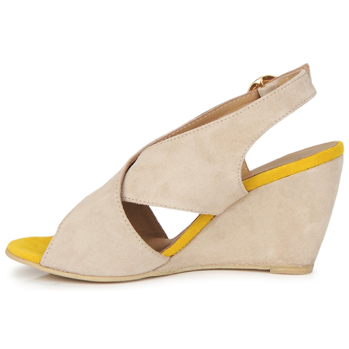 Pieces Ottine LT Sand 17039531 scarpe tacco donna velluto