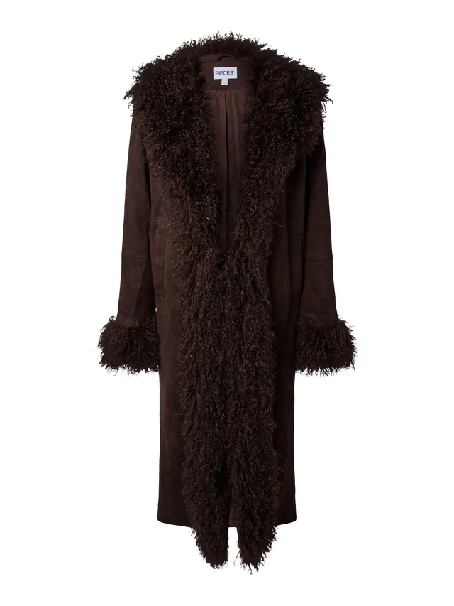 Pieces Pcnanna Brushed Long giacca lunga donna XL