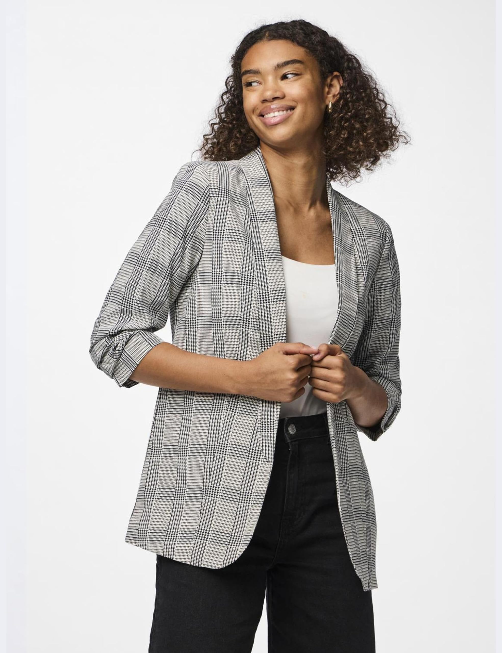 Pieces Pcbosella 3/4 Printed blazer donna fantasia