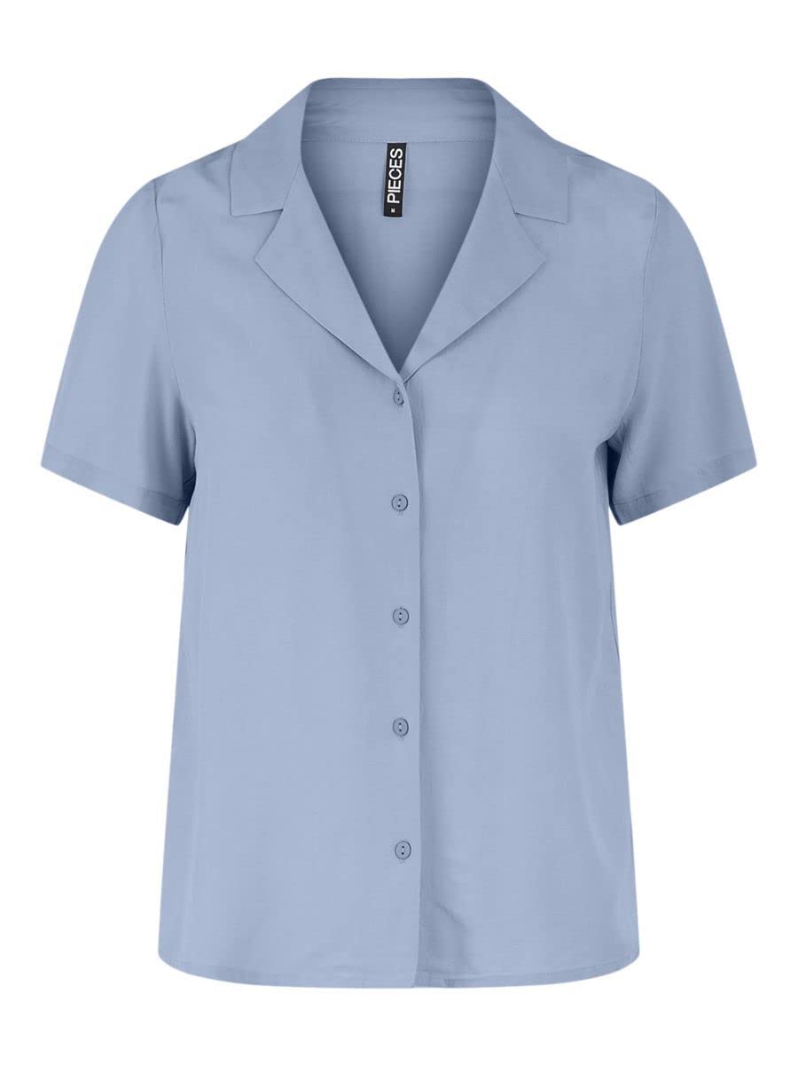Pieces Pcolivia SS Top Noos T-Shirt Donna con Colletto