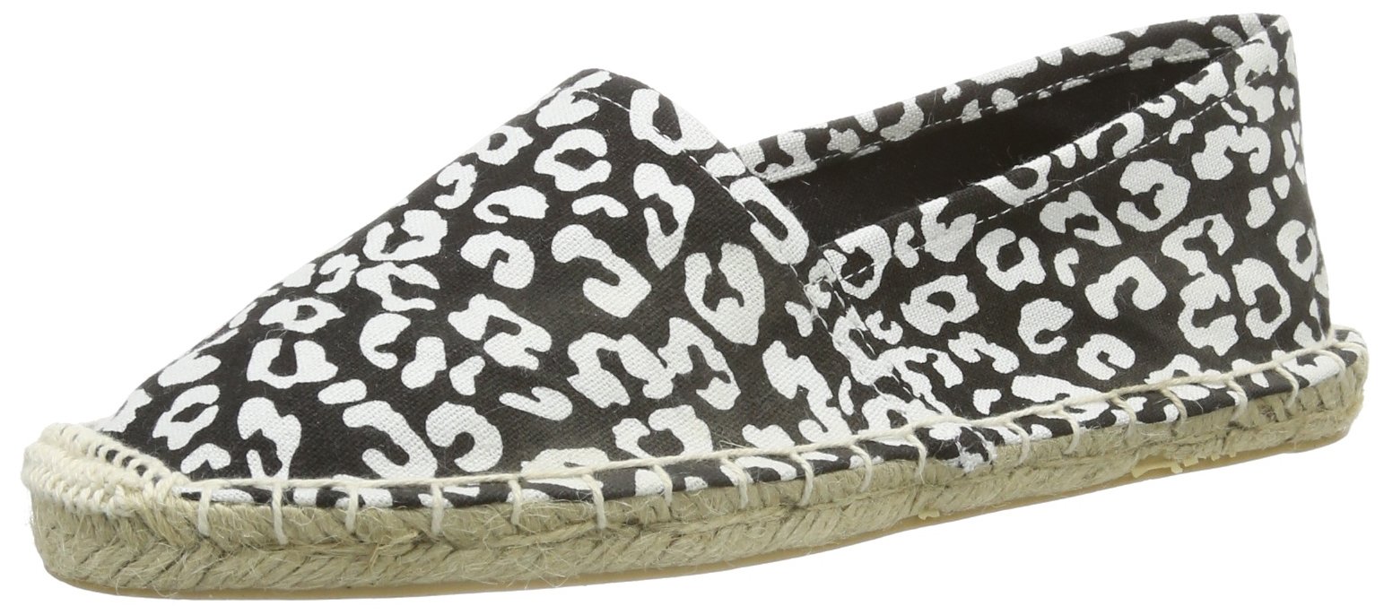 Pieces & Peace Haisha Espadrillos Leopard Black espadrillas donna