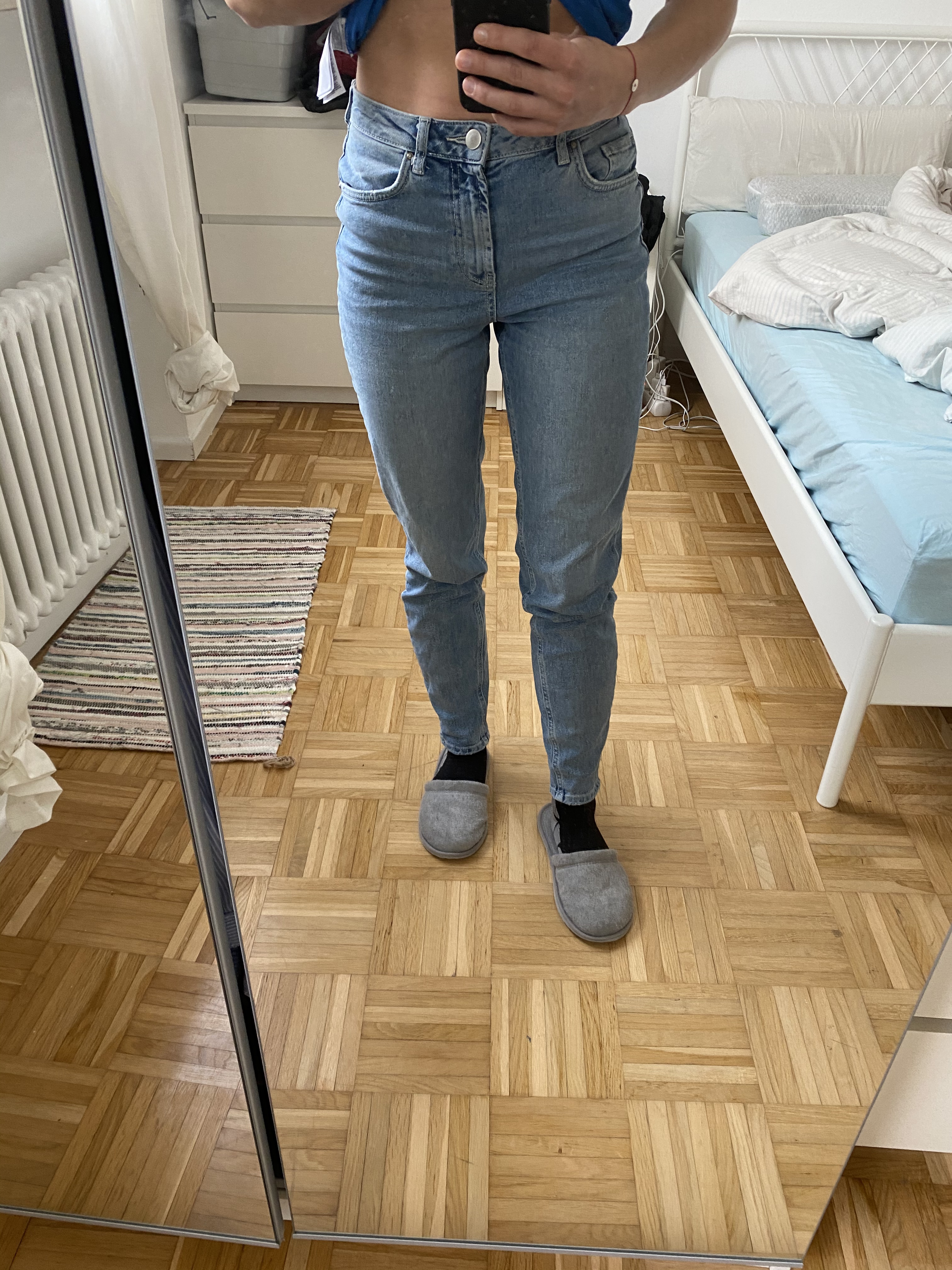 Pieces Pcleah Mom HW Ank Lb110-ba Noos jeans donna M