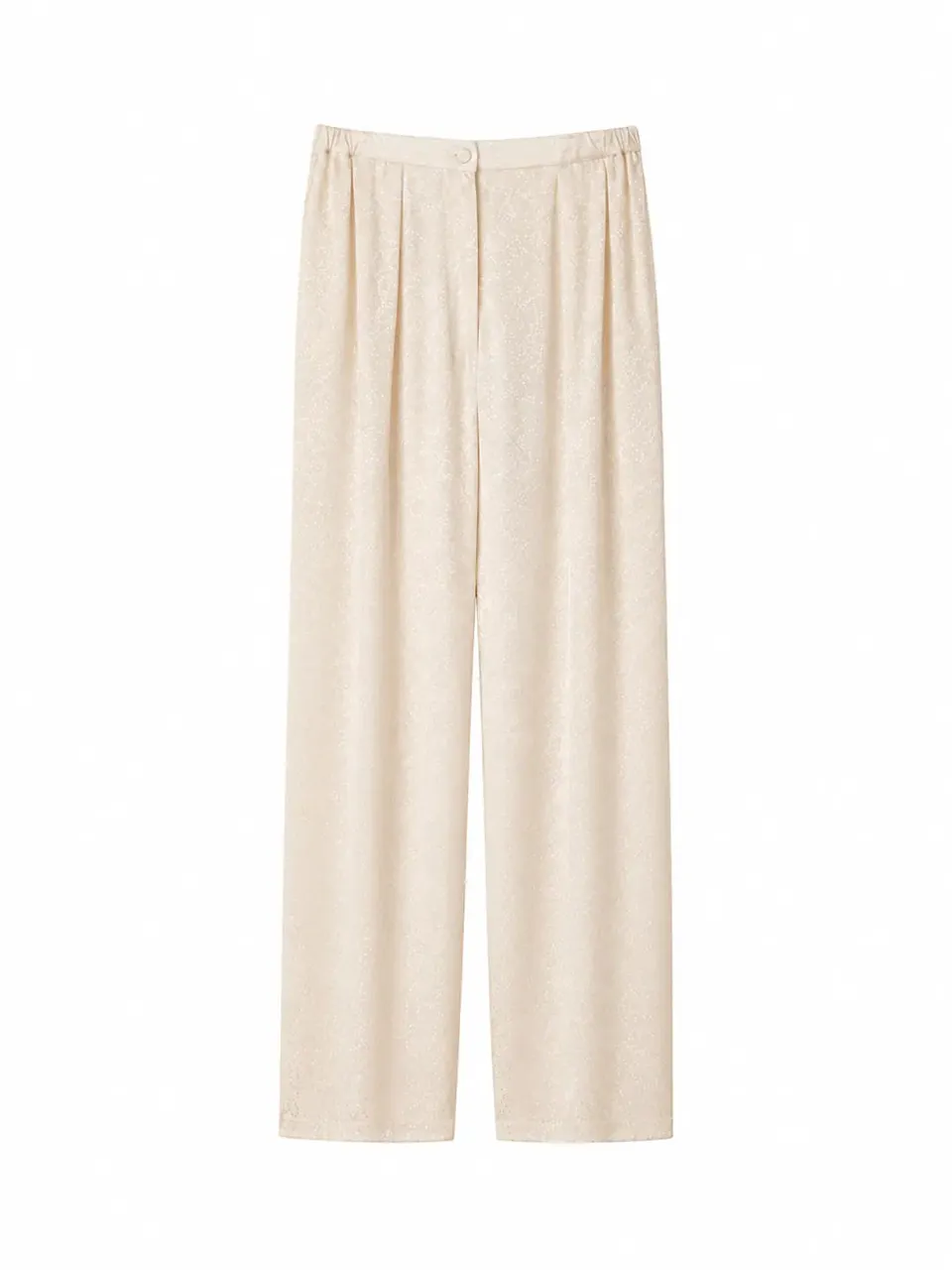 el.residu Risha Dot pantaloni seta off-white S