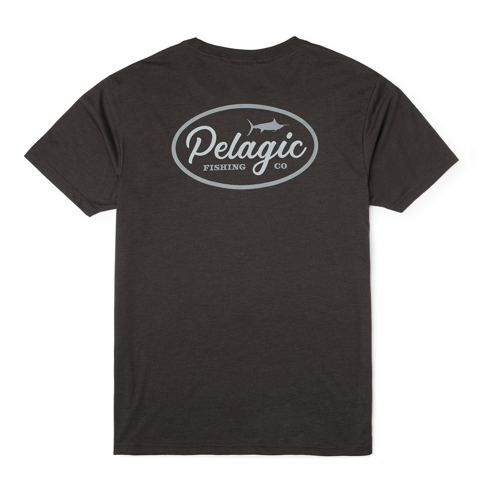 Pelagic Circled t-shirt uomo Heather Black elasticizzata