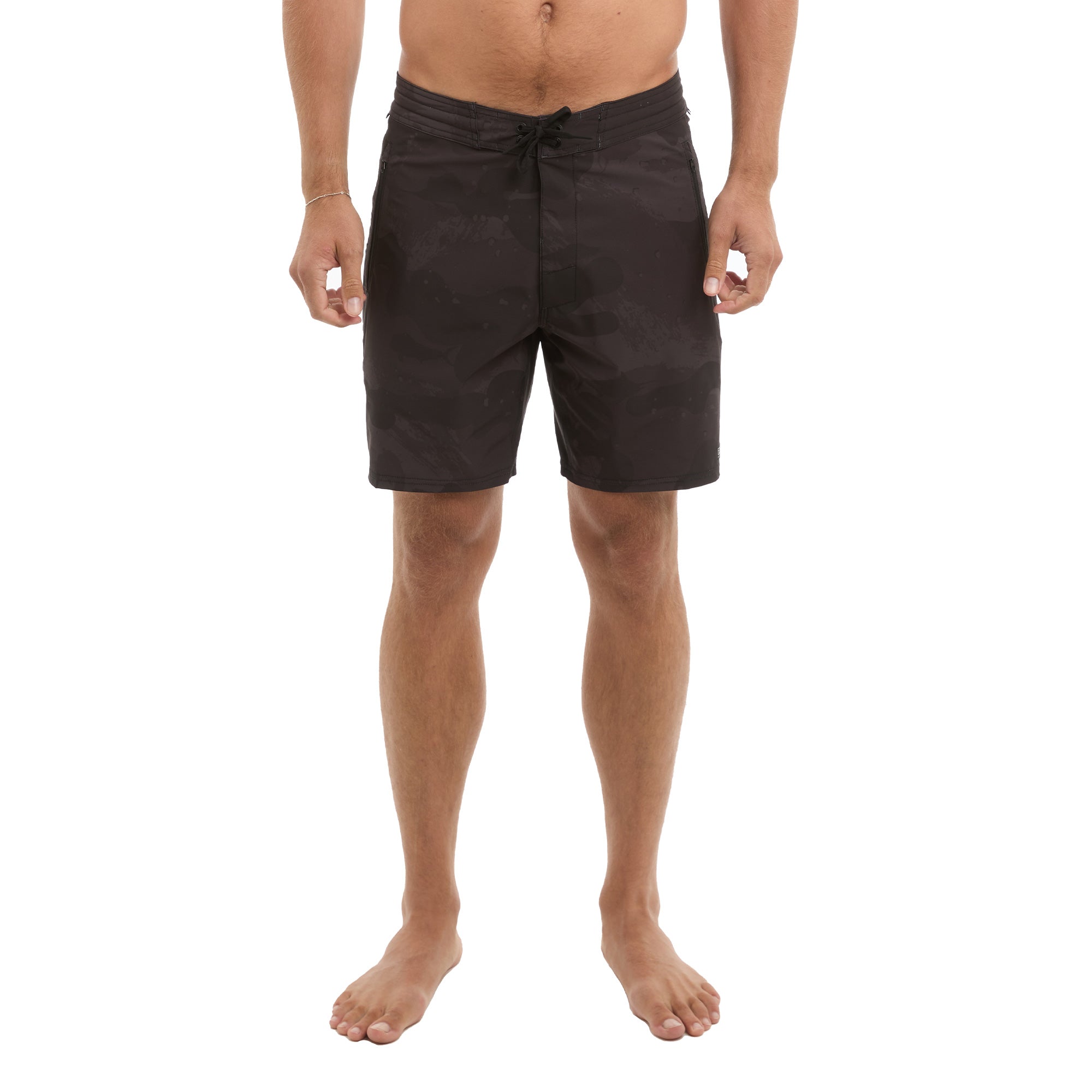 Pelagic Leaderman boardshort pesca nero elasticizzato