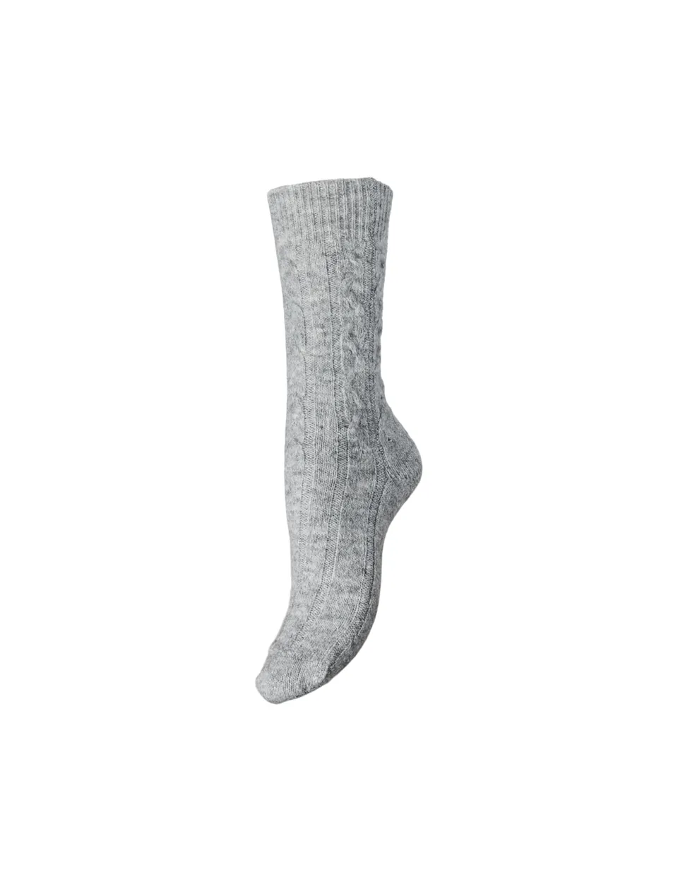Pieces Pcnonna Xmas Socks Calzini Donna Grigio Melange