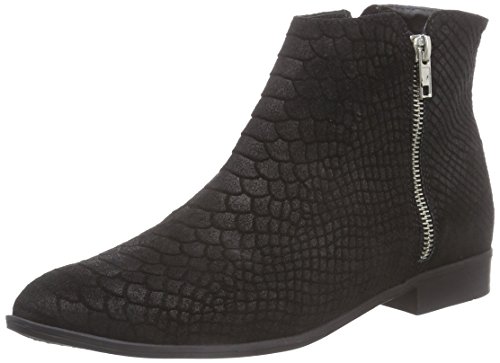 Pieces Psutara Suede Zipper Boot stivali neri