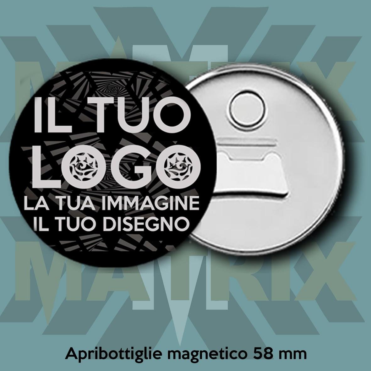 Matrix Gadget Apribottiglie Magnetico personalizzato metallo