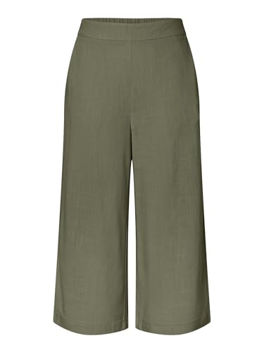 Pieces Pcvinsty HW pantaloni culotte donna M verde uso quotidiano