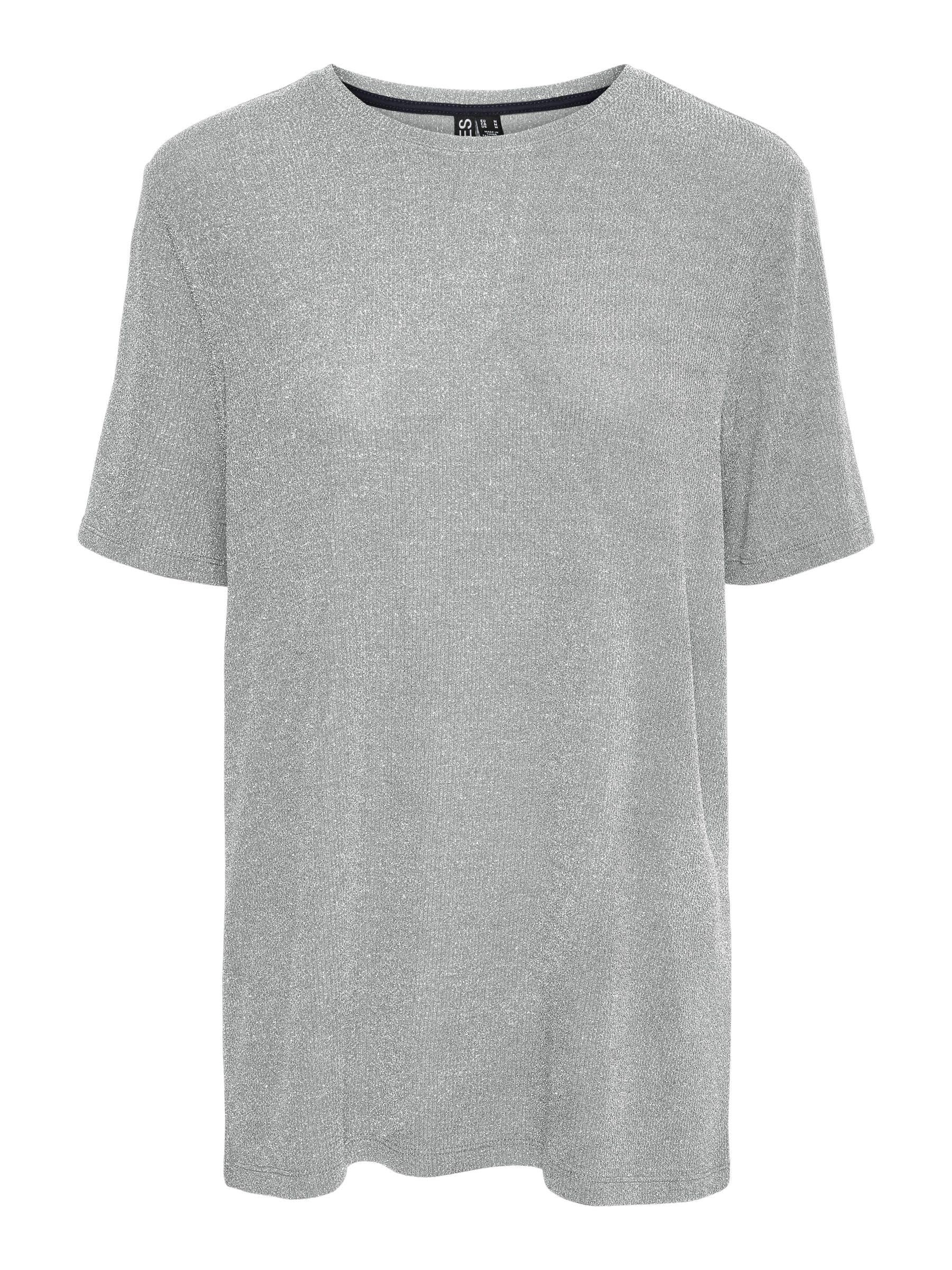 PIECES Pclina Glitter t-shirt donna S manica corta