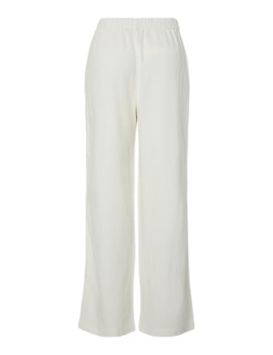 Pieces Pcawace HW pantaloni lino donna XS nuvola