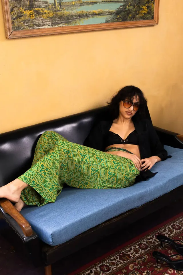 el.residu Madhu Sari #2 pantaloni viscosa S/M