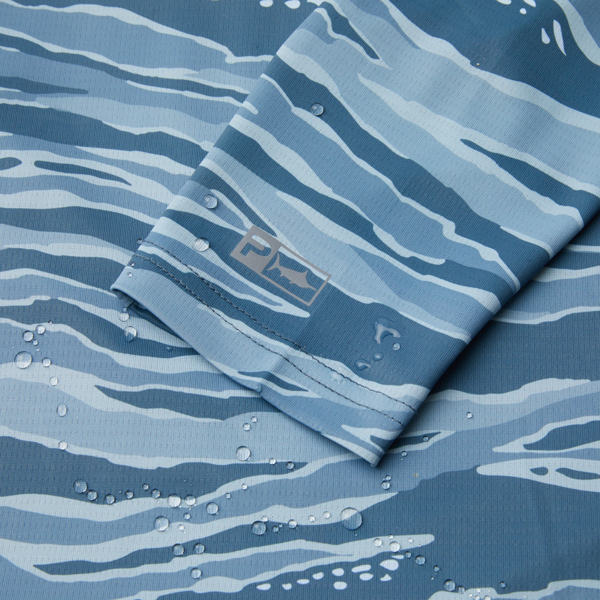 PELAGIC Exo-Tech felpa con cappuccio petrolio UPF 50+