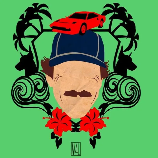 Matrix Music Store Tribe M4U Magnum P.I. t-shirt stampa digitale