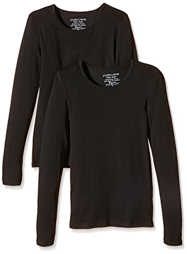 Pieces Pcholly LS magliette donna M 2 pezzi cotone