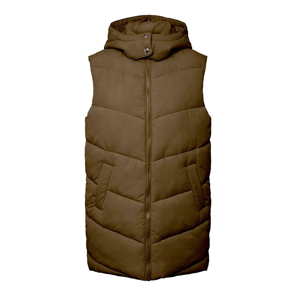 Pieces Pcjamilla Noos Bc gilet imbottito visone argenteo