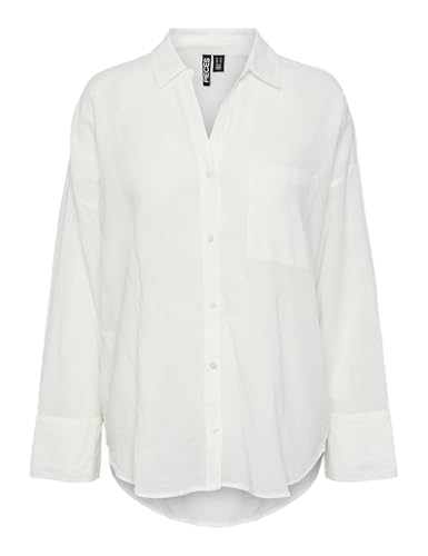 Pieces Pcmatinka camicia donna manica lunga uso quotidiano