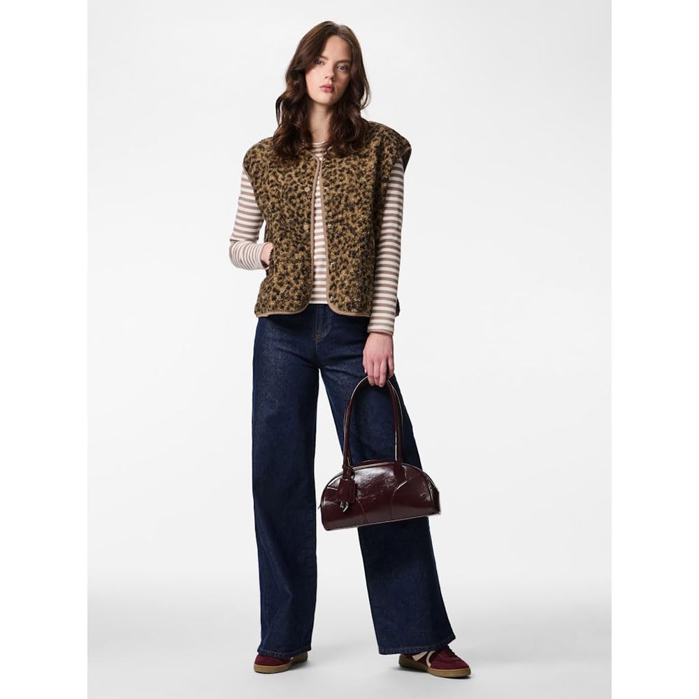 Pieces Katty Teddy gilet donna 2XL in pile