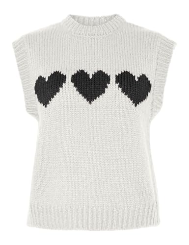 Pieces Pcjove gilet maglia donna scollo tondo XL