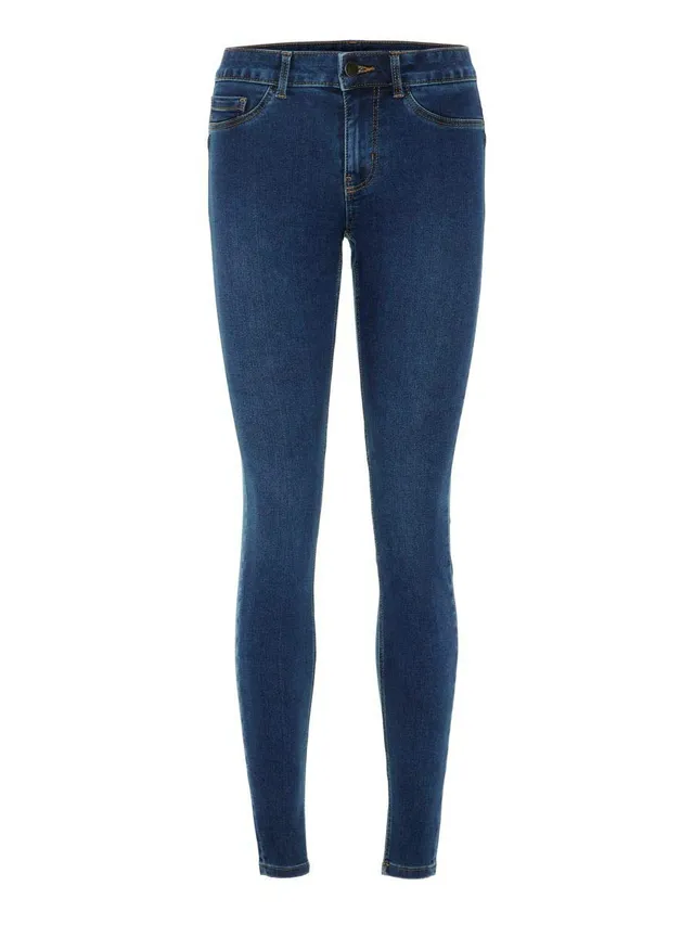 Pieces Pcshape-up Sage MW Jegging jeans slim donna stretch