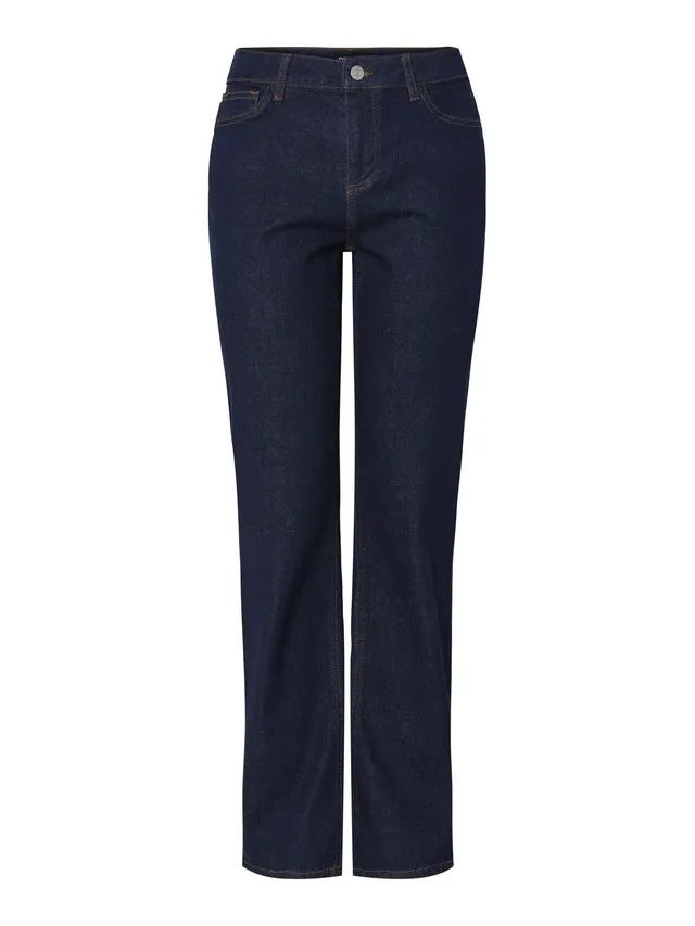 Pieces Pckelly jeans donna dritti vita media 27W 30L
