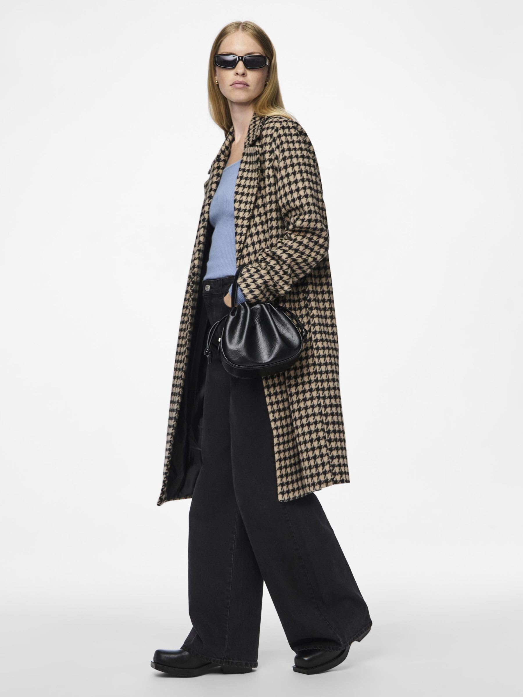 Pieces Pcandrea Cappotto Donna a Quadri XS