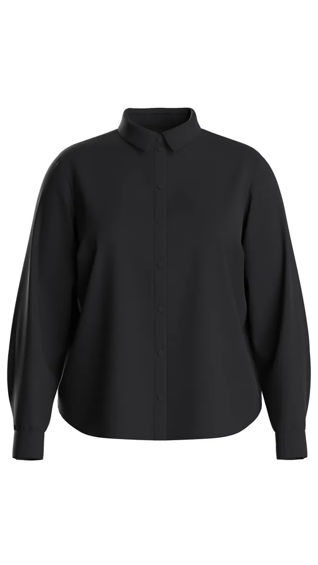 Pieces Pcnova LS Shirt Noos camicia donna nera
