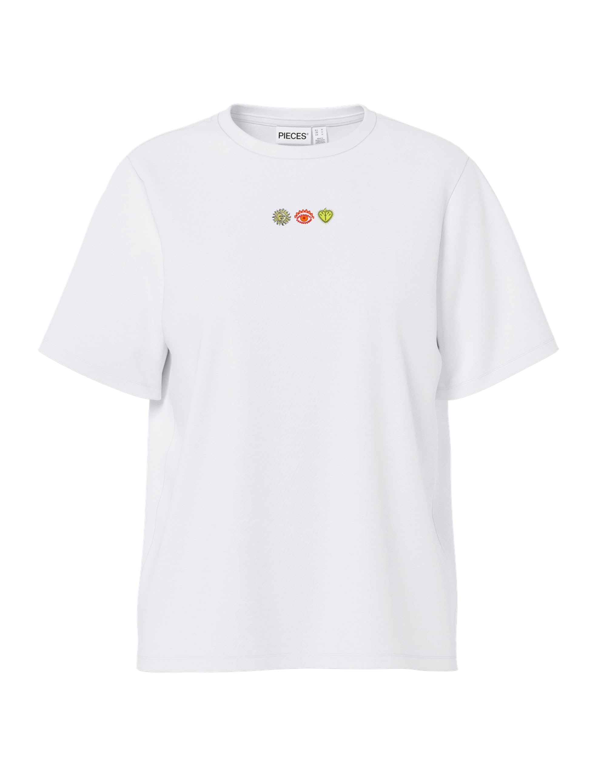 Pieces Pcpago SS T-shirt stampata ochre bruciato