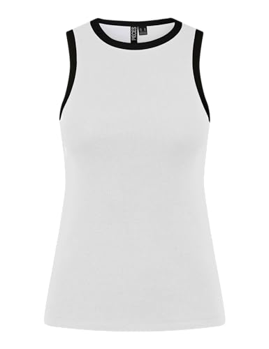 Pieces Pcmay canotta bianca XS stile boxer