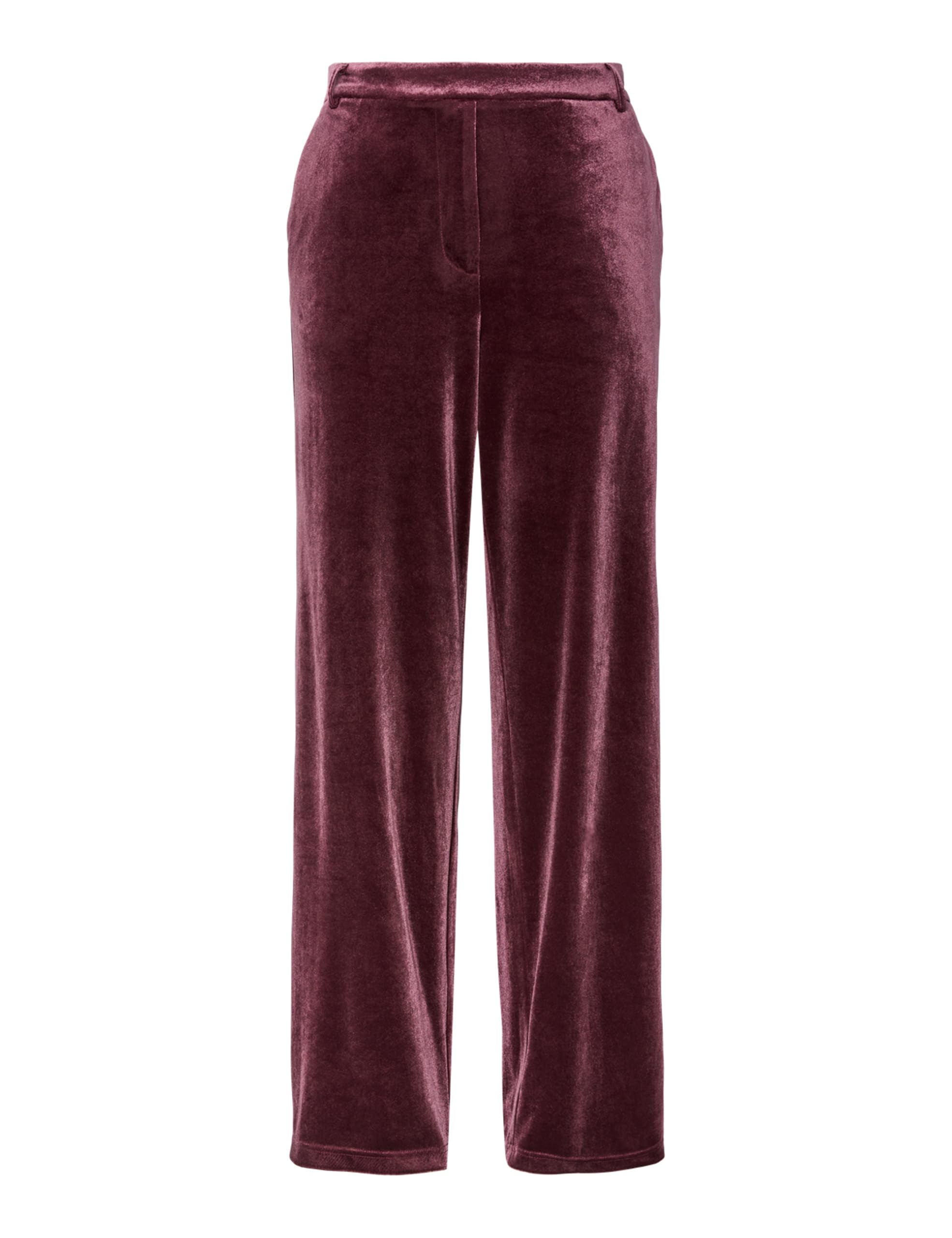 Pieces Pcbosella Velour Pantaloni Donna Vita Alta Larghi