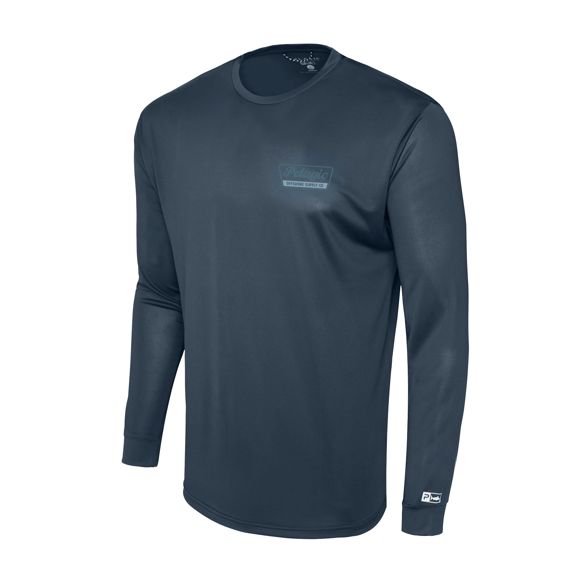 Pelagic Aquatek Dockline maglia manica lunga blu navy UPF 50+